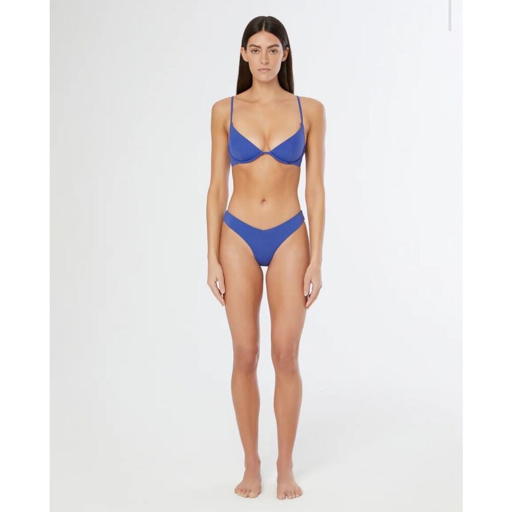Onia Deep Ultramarine Blue Purple Liana Bikini Top NWT Size X-Small